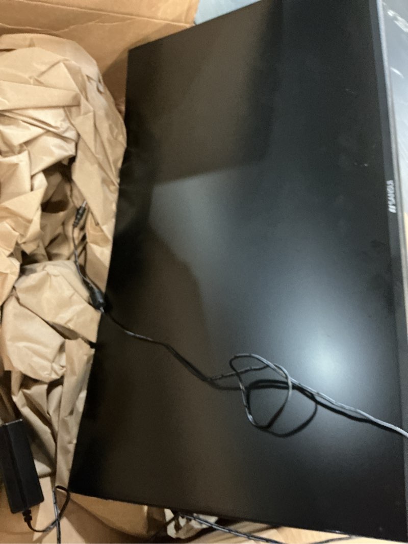 Condition photo showing As Is for sansui curved monitor 27 inch 120hz usb type-c computer monitor with speakers built in?fhd 1080p?hdr?110% srgb?1500r?vesa compatible,for tablet,desktop,laptop and pc work gaming 27 inch fhd 120hz curved monitor with usb-c and speakers black