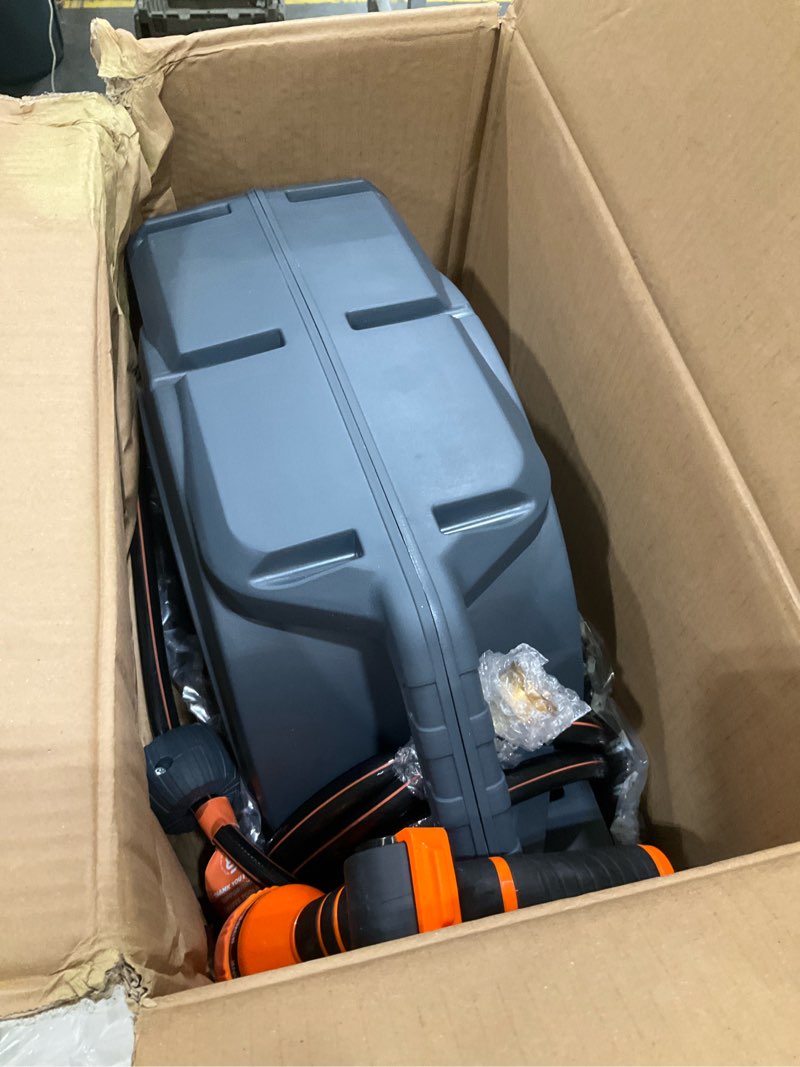 Condition photo showing Good Condition for giraffe tools hose reel 1/2‘’ 78 ft, heavy duty retractable garden hose reel with any length lock, slow return system, wall mounted and 180 deg swivel bracket 1/ 2"78 ft