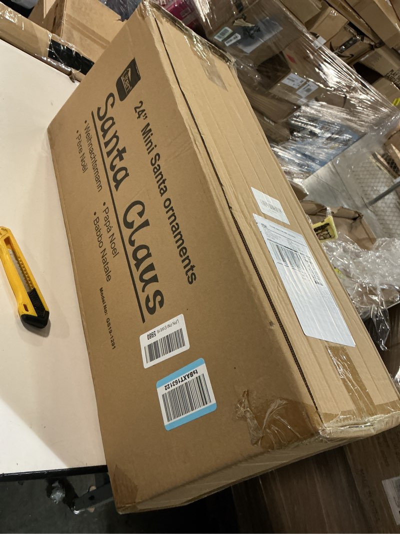 Condition photo showing New/Like New for AGM 18" Santa Claus, Christmas Figurine Figure Decor with Christmas Sock and Gifts Bag for Holiday Party Home Decoration