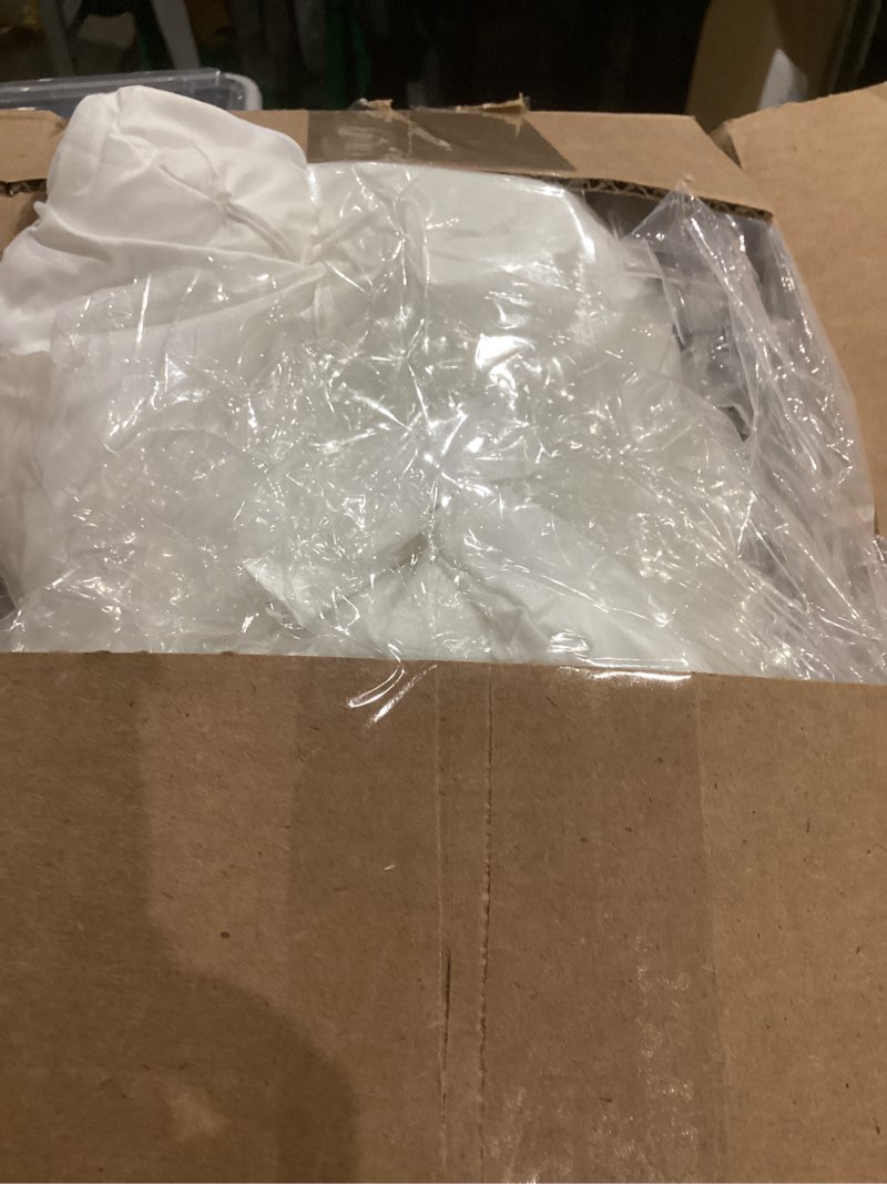 Condition photo showing As Is for ROYALE LINENS 20 x 20 Pillow Insert - Down Alternative Throw Pillows Insert - Square Pillow Pack of 2 White - Bed & Couch Pillows - Inner Cushion for Bed, Cushion for Living Room - Shams Stuffer White - Pack of 2 20x20 Inch