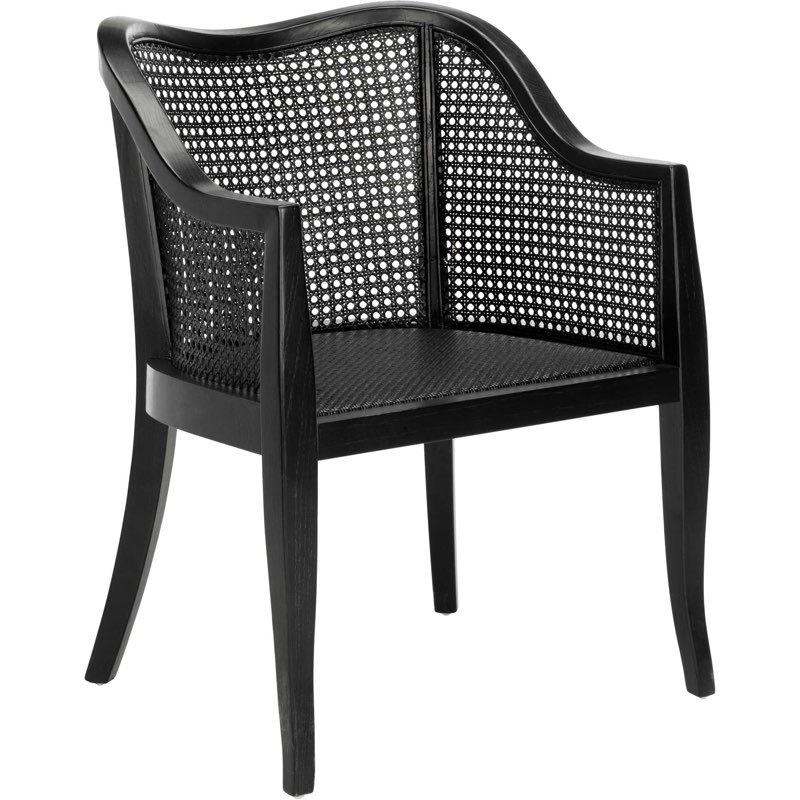 Maddox Cane Dining Chair Black