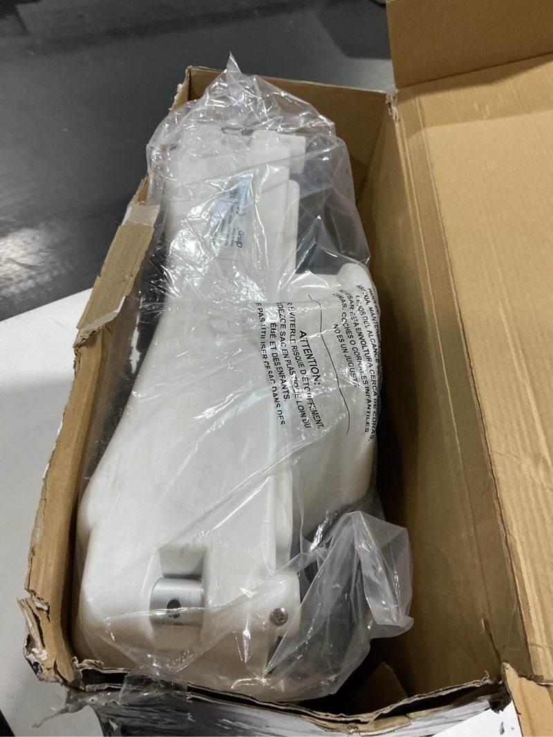 Condition photo showing As Is for Drive Medical RTL12027RA 2-in-1 Raised Toilet Seat with Removable Padded Arms, Standard Seat