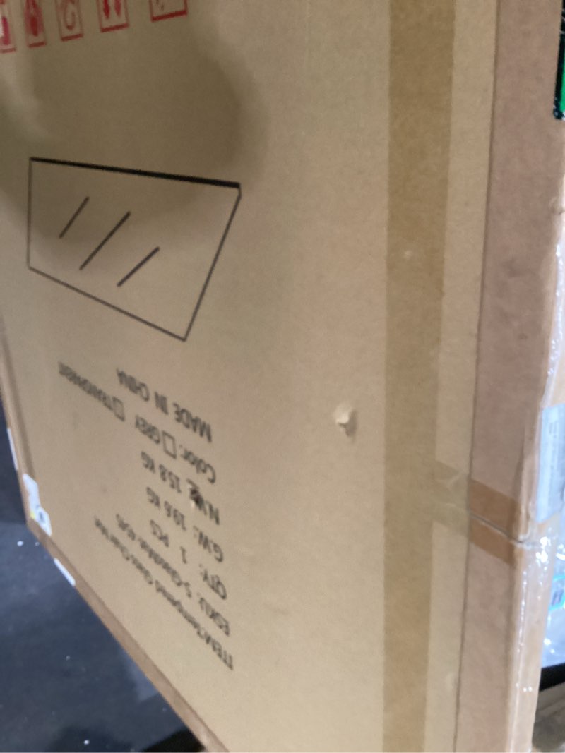 Condition photo showing New/Like New for Furnbar 45" x 45" Office Chair Mat for Carpet, Tempered Glass Chair Mat with Rounded Corners and Pol