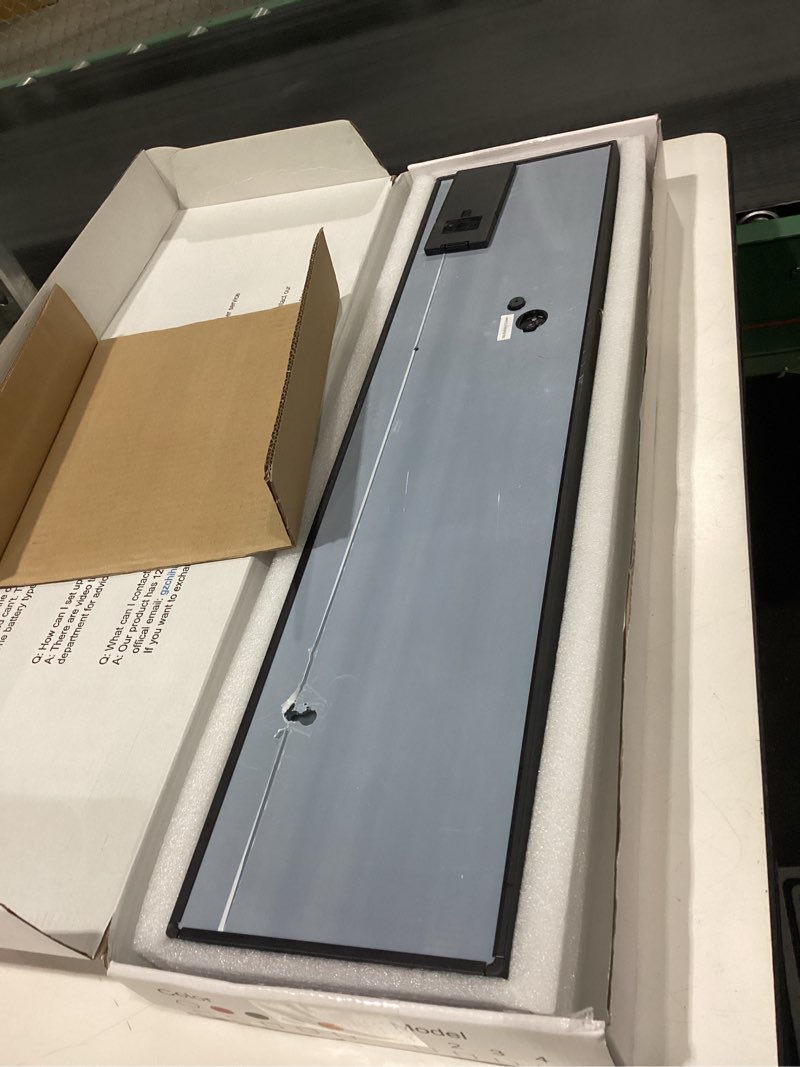 Condition photo showing Good Condition for Digital Wall Clock, Oversize Led Digital Clock with Auto Dimmer, Huge Countdown Timer with Remote Control, 27" Wide Led Display, 6 Digits, Wall Mount, Date and Temperature (White)