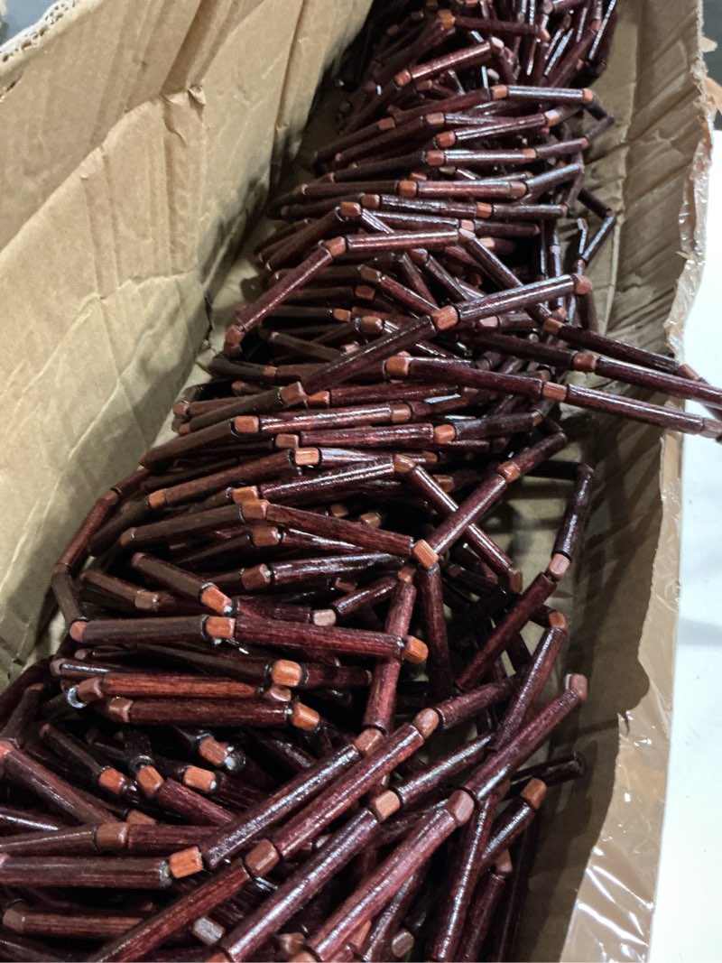 Condition photo showing Good Condition for handmade bamboo beaded curtain for doorway 65 strands door beads curtain hanging room divider for hallway window closet boho rustic hippie home store decor, 35.5 x 75 inches brown
