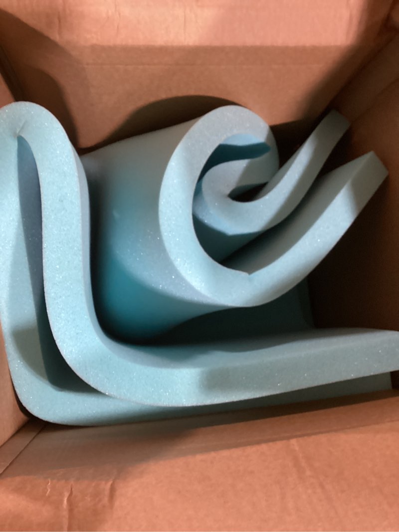 Condition photo showing Good Condition for Sweetcrispy Mattress Topper Full, 3 Inch Thick Memory Foam Gel Infused Cooling Toppers Pad for Full Size Bed, Sleeper Sofa, RV, Camper, CertiPUR US Certified, Ventilated and Breathable, Blue