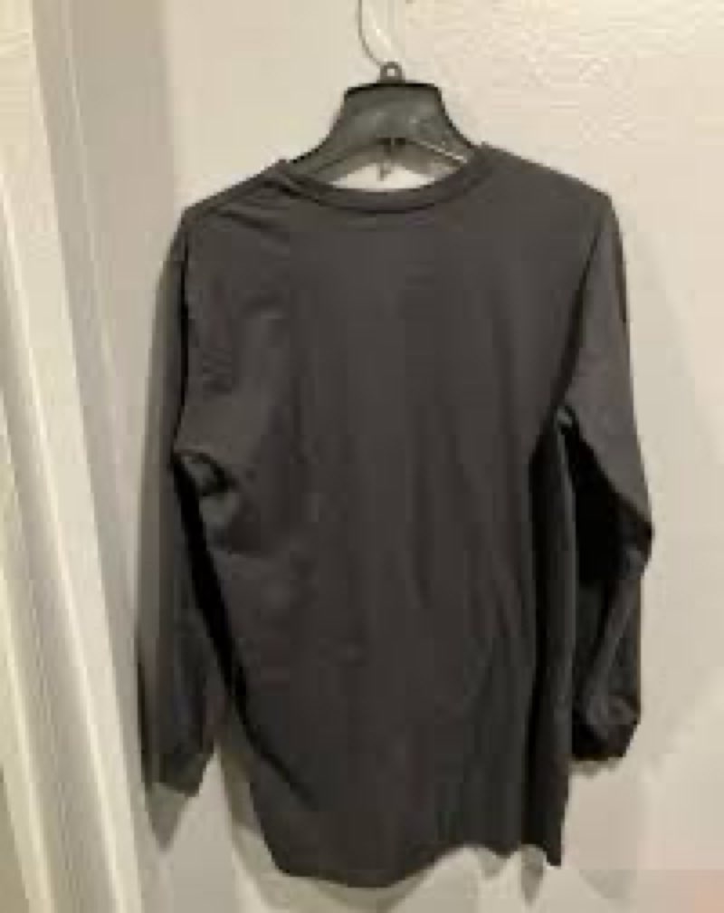Sport Mens black Long Sleeve T-Shirt Size L 