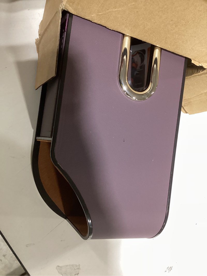 Condition photo showing Good Condition for car seat back organizer - stylish & functional storage for family adventures - cup holders, tissue box & hooks - perfect for kids, road trips & travel (purple)