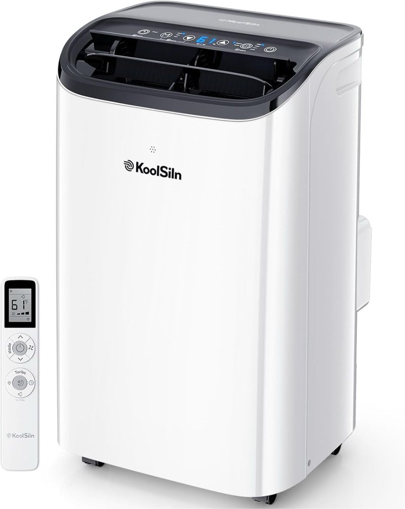 Product used, 14,000 BTU Portable Air Conditioner Cools Up to 700 Sq.Ft, Auto-Evaporation Low Noise Portable AC Unit with Remote Control Fits for Large Room, Office, Garage,White