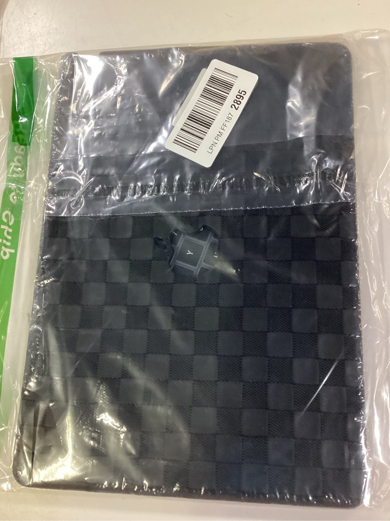 Condition photo showing New/Like New for BYCeKe Checkered Print Case for MacBook Air 13 inch M4 2026-2022 A3240 M3 A3113 M2 A2681, Checker Gingham Grid Textured Leather Hard Shell Case&Keyboard Cover for Mac Air 13.6 Laptop, Checkered Black 2022-2026 MacBook Air 13.6 inch M2 M3 M4 Checkerboard Black