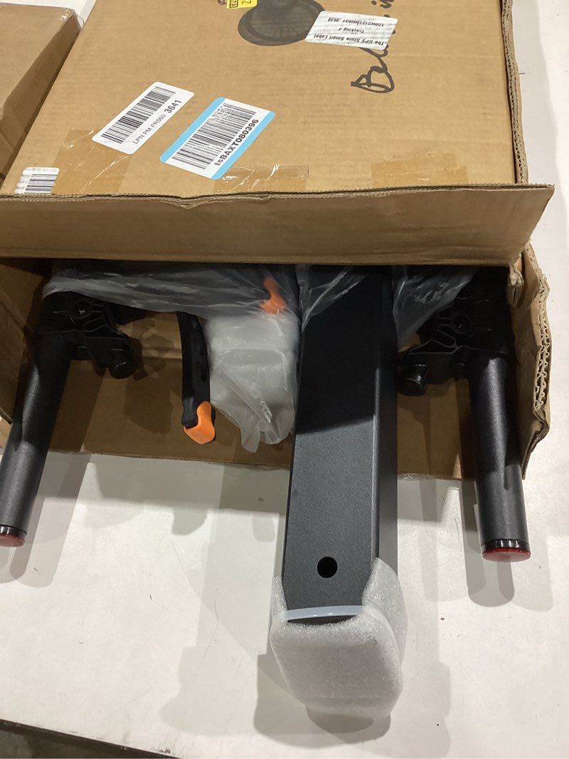 Condition photo showing Good Condition for ikuram r 4 bike rack bicycle carrier racks hitch mount double foldable rack for cars, trucks, suv's and minivans with a 2" hitch receiver 4-bike rack