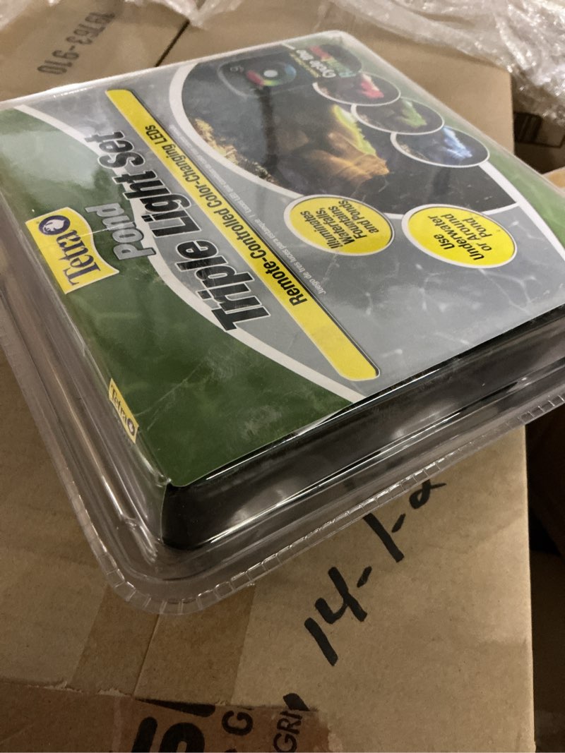 Condition photo showing New/Like New for TetraPond Remote-Controlled Color Changing Triple LED Light Set