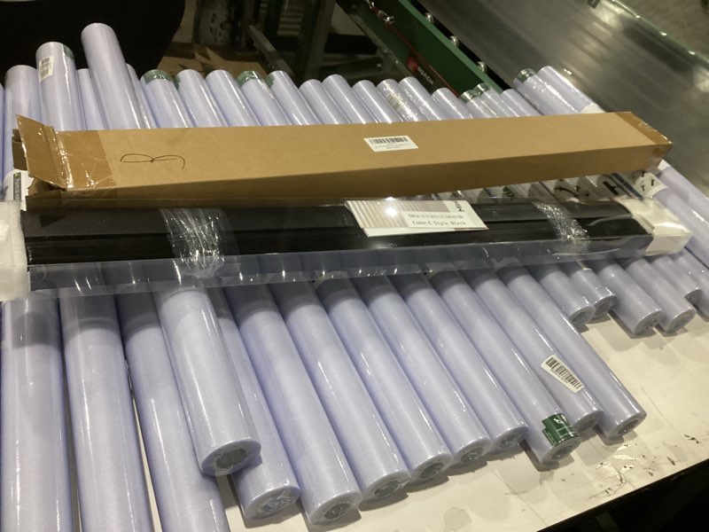 Condition photo showing New/Like New for Similar to stock photo!!!!   Aluminum Mini Blinds for Indoor Windows Cordless 1In No Holes 100% Privacy Protection L-Shaped Slats Room Darkening Horizontal Window Blinds for Office,Home, White, Custom Size White 0Custom Size