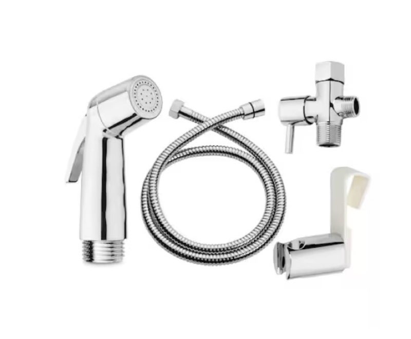 brondell silver chrome toilet mounted handheld bidet sprayer