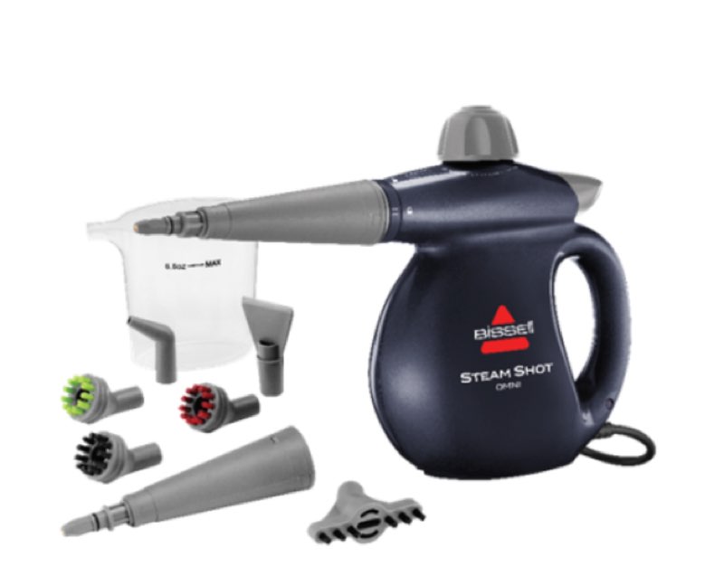 steam shot omnireach and steam shot omni steam cleaners with attachments