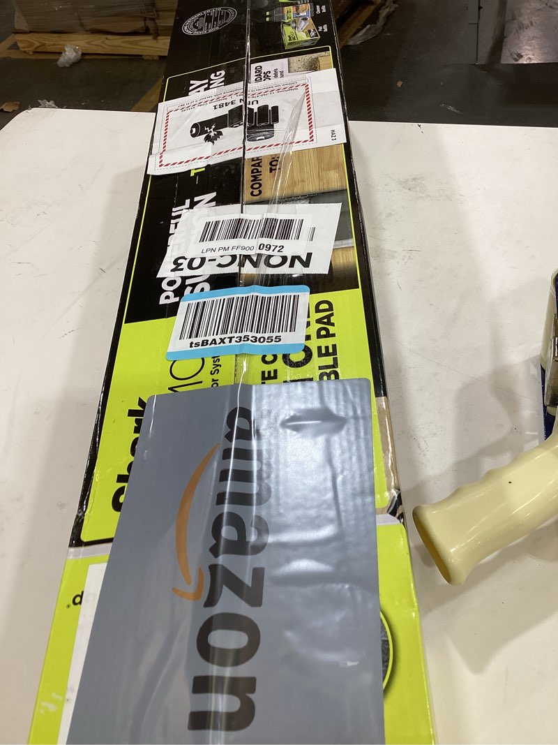 Condition photo showing Good Condition for Shark VACMOP Cordless Hard Floor Cleaner, Vacuum and Spray Mop, Powerful Suction, Lightweight, LED Headlights, Includes 4 Disposable Pads, 12oz Multi-Surface Cleaning Solution, Gray, VM252
