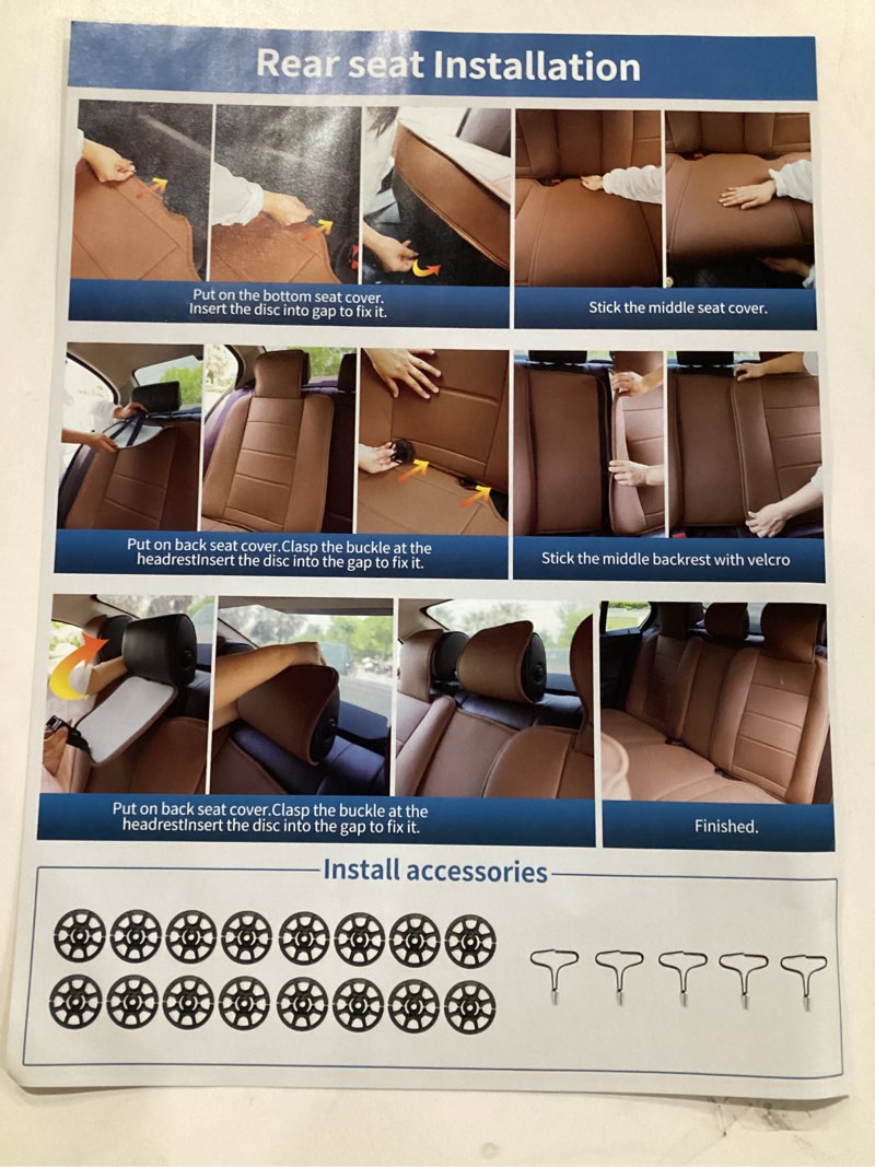 Light Brown car sear covers