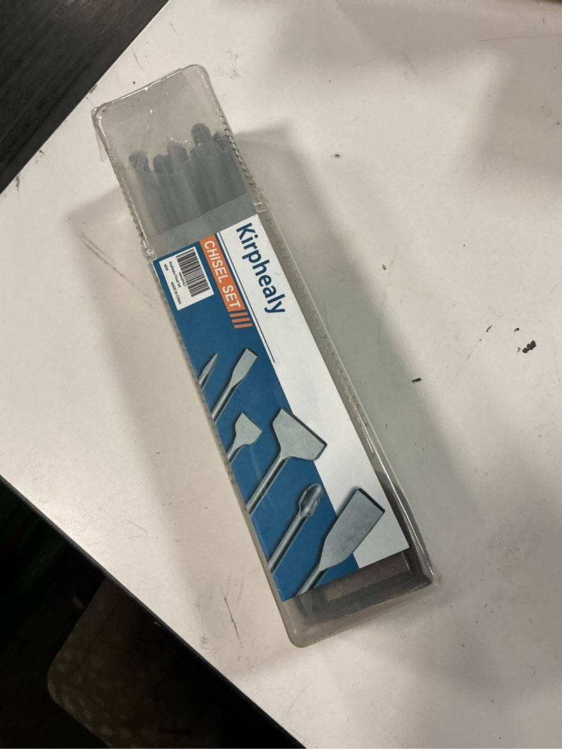 Condition photo showing New/Like New for 6pcs sds plus chisels, sds plus compatible, 40cr steel, masonry chisel set, tile removal, wall chasing, floor scraping