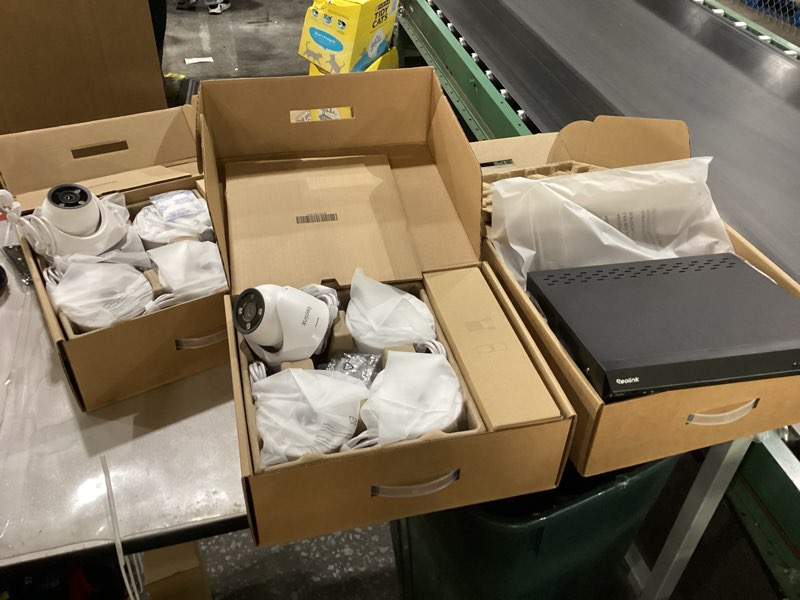 Condition photo showing New/Like New for REOLINK 12MP PoE Security Camera System, 8pcs H.265 12MP Security Cameras, Person Vehicle Pet Detection, Two-Way Talk, Spotlights Color Night Vision, 16CH NVR with 4TB HDD, RLK16-1200D8-A , RLK16-1200D8-A