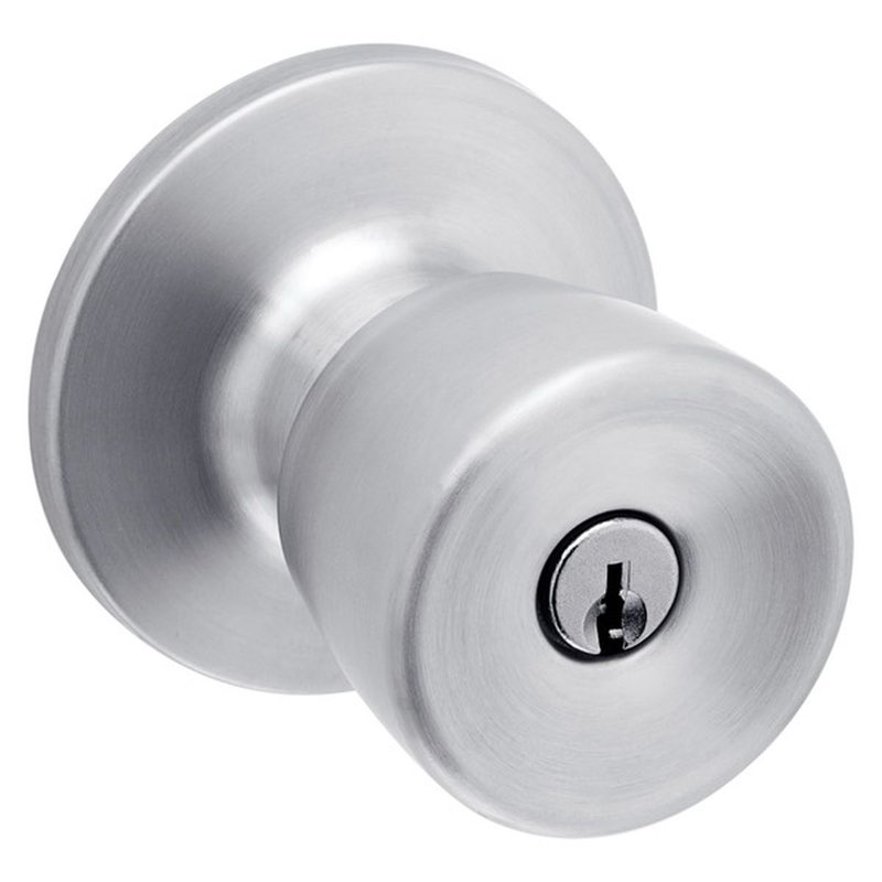 reliabilt gallo stainless steel exterior keyed entry door knob