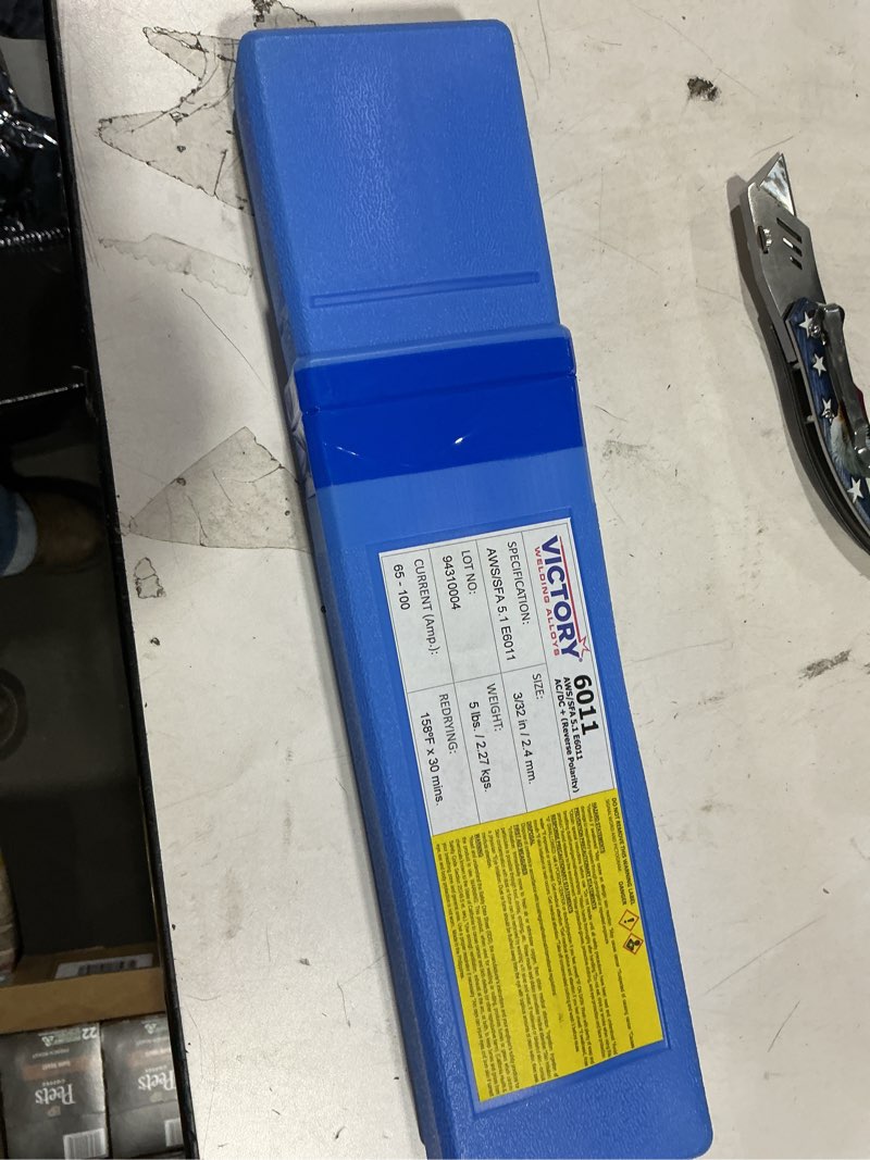 Condition photo showing New/Like New for STARTECHWELD 6011 Welding Rod 3/32", E6011 Stick Welding Electrodes 5Lbs with Arc stability E6011 3/32" (3/32" 5 Pound Box) E6011-094-5 3/32" X14"