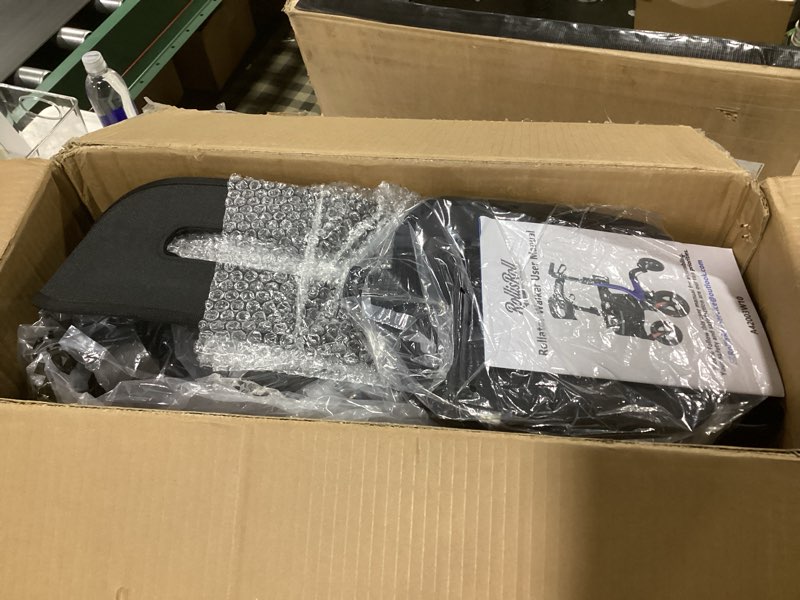 RollisRoll Walkers for Seniors with Seat, Foldable Rollator Walker, Reinforced Aluminum Frame, 10" B