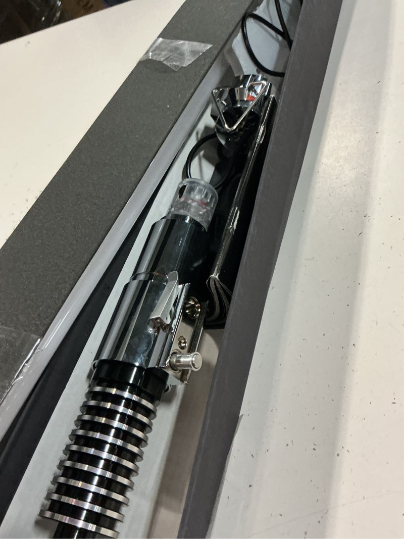 Condition photo showing Good Condition for upgrade xrgb3.0 smooth swing light saber, 16 sound fonts, with motion control light saber, infinite color changing light sabers, metal hilt rechargeable, support heavy dueling luke toy tool rgbx