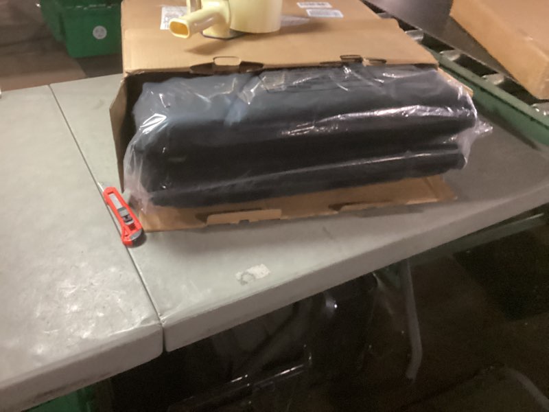 Condition photo showing New/Like New for coococo back massager with heat, 10 vibrating motors full body massage mat, back massager pad for bed, sofa, back massager for pain relief deep tissue, gifts for mom dad men women husband wife black