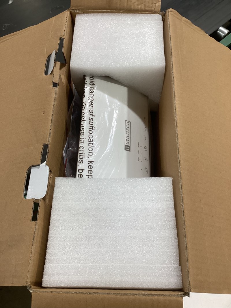 Condition photo showing As Is for Utilitech 1500-Watt 120 -Volt Heater fan Heater ( 14.76-in L x 16.93-in H Grille )