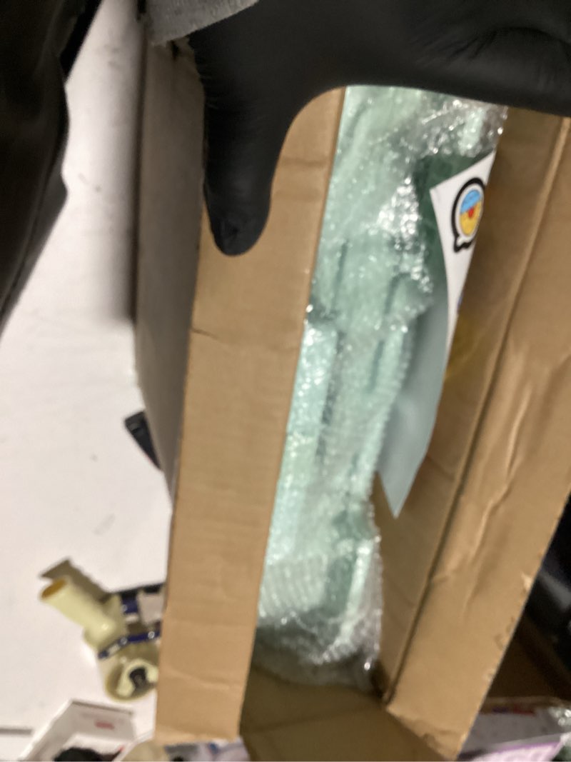 Condition photo showing As Is for Folding Utility Cart Portable Rolling Crate Handcart Shopping Trolley Collapsible Tool Box, with Lid, on 4 Rotate Wheels, for Grocery, Shopping, Office, Camp, Teacher (Green)