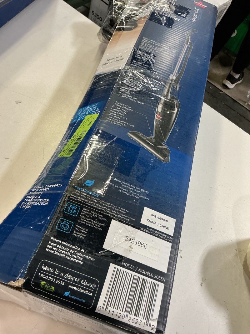 Condition photo showing Good Condition for Bissell Featherweight Stick Lightweight Bagless Vacuum with Crevice Tool, 2033M, Black