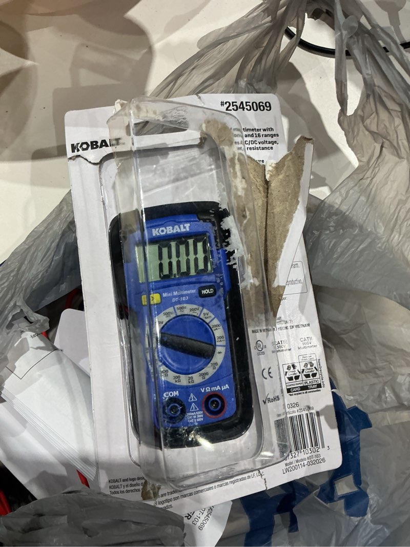 Condition photo showing Good Condition for kobalt digital display multimeter 0.2 amp 500v -volt