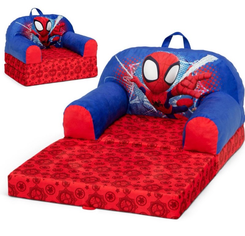 Delta Children Cozee Buddy Flip-Out Chair - Spidey and His Amazing Friends