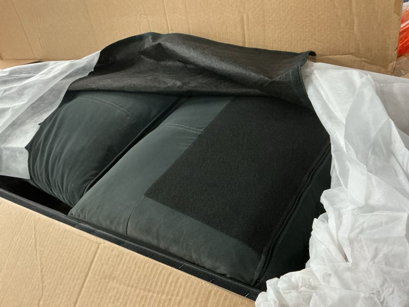 Condition photo showing Good Condition for Lexicon Morgan 80" W Velvet Living Room Sofa Couch, Gray Grey Sofa
