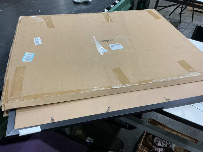 Condition photo showing Good Condition for 30x40 picture frame black, with hd plexiglass durable and scratch-proof for horizontal or vertical wall mounting, 1 pack black 30x40