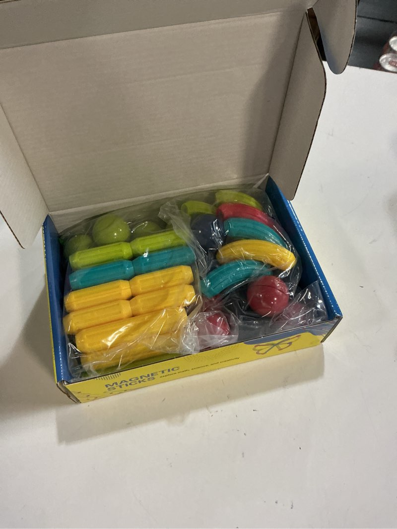 Condition photo showing Good Condition for Magnet Toys for 3 Year Old Boys & Girls, Montessori Toys for Toddlers Kids, Magnetic Blocks Building DIY Learning Educational Toys Gift- Starter Set