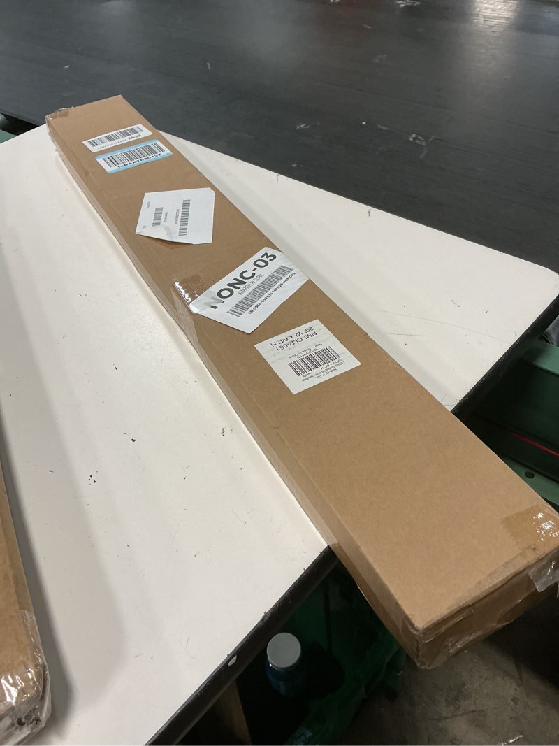 Condition photo showing New/Like New for lazblinds no tools no drill 1" vinyl mini blinds, cordless blinds for windows, light filtering horizontal window blinds & shades, 29" w x 64" h, white cordless-white 29" w x 64" h