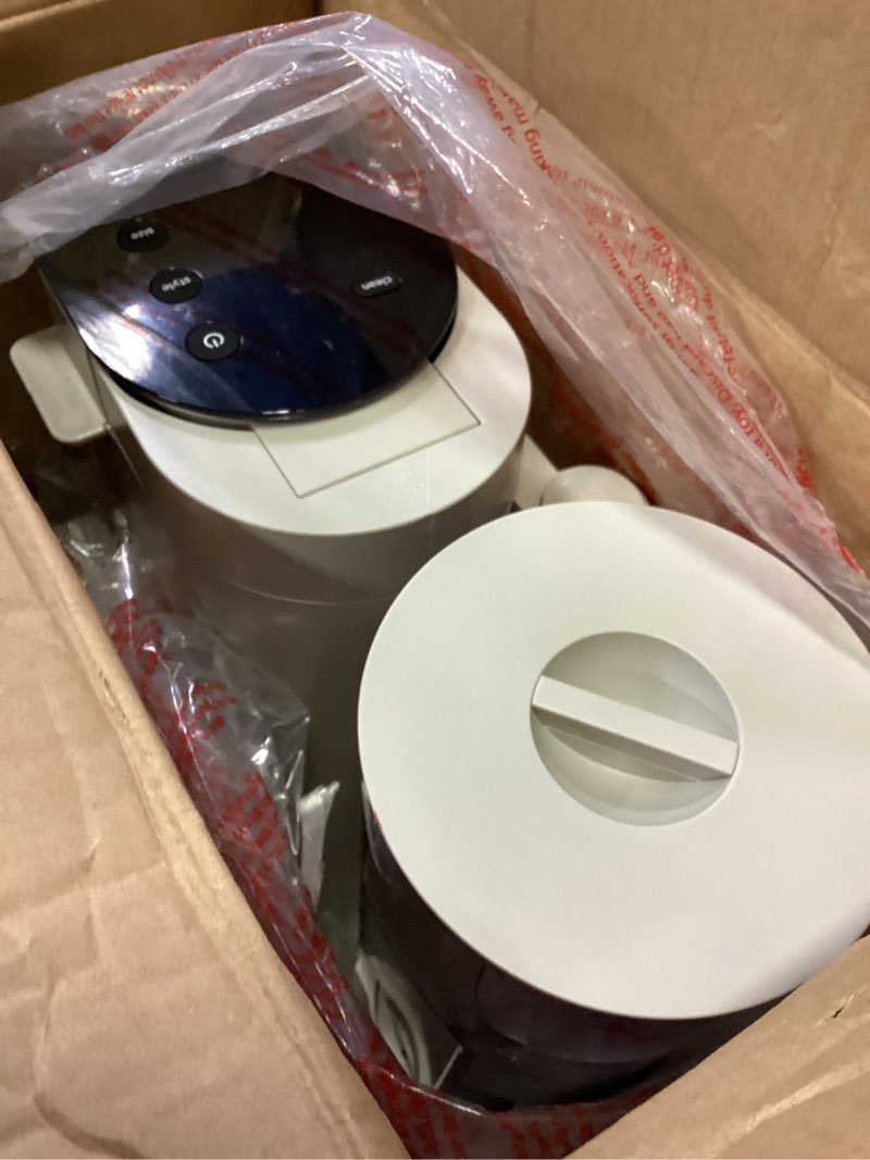 Condition photo showing As Is for Ninja Pod & Grounds Specialty Single-Serve Coffee Maker, K-Cup Pod Compatible, Brews Grounds, Compact Design, Built-In Milk Frother, 56-oz. Reservoir, 6-oz. Cup to 24-oz. Mug Sizes, Stone, PB051ST