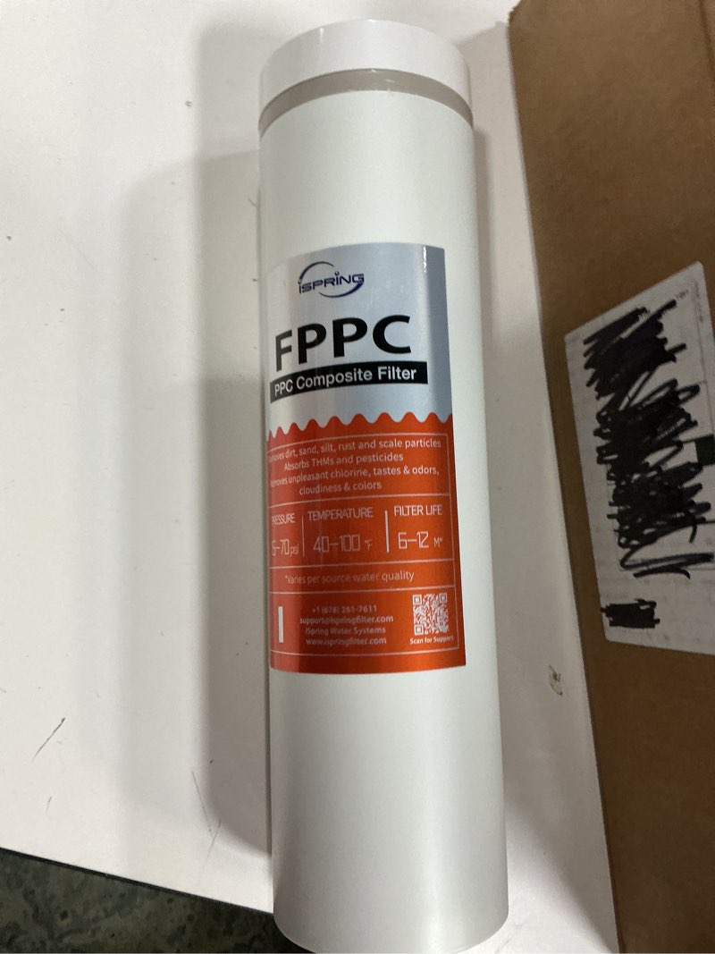 Condition photo showing New/Like New for ispring ro membrane reverse osmosis replacement, high flow up to 800 gpd, 2.5:1 pure to waste water ratio
