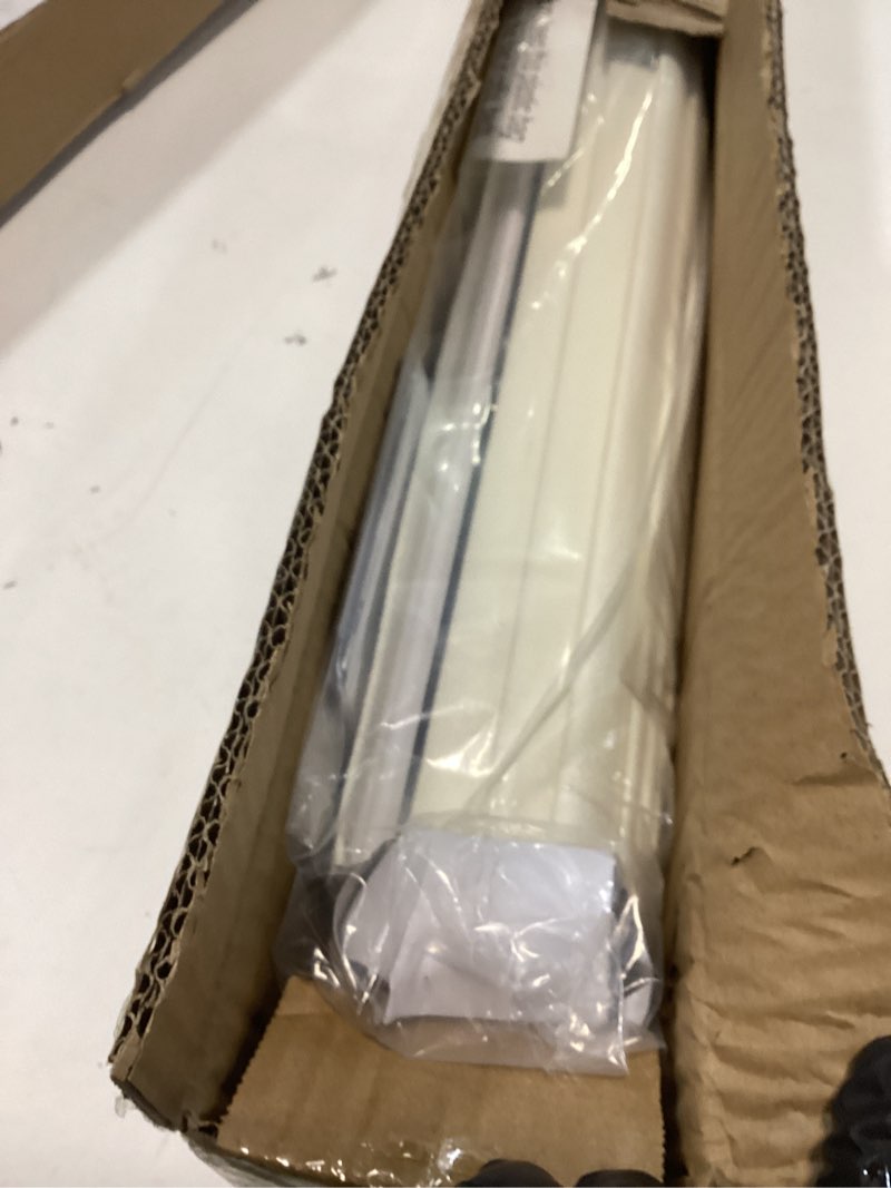 Condition photo showing Good Condition for LazBlinds Cordless Roman Shades for Windows, Light Filtering Thermal Insulated Window Blinds, Lightweight Fabric Blinds for Indoor Windows, 31" W x 60" H, Off White Light Filtering - Off-white 31" W x 60" H