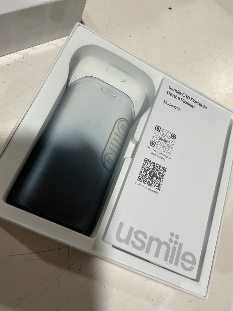 Condition photo showing Good Condition for usmile c10 portable water flosser – travel-friendly, 95-day battery, 4 modes, 360° nozzle, 180ml tank, ipx7 waterproof, dentist-recommended for braces, implants & sensitive gums (inkstone black)