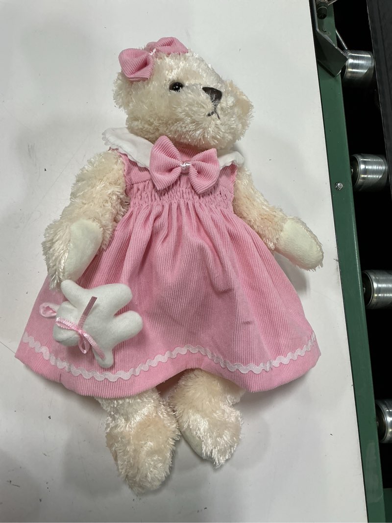 Condition photo showing Good Condition for oitscute teddy bears baby cute soft plush stuffed animal toy for girl women 16" (pink corduroy)