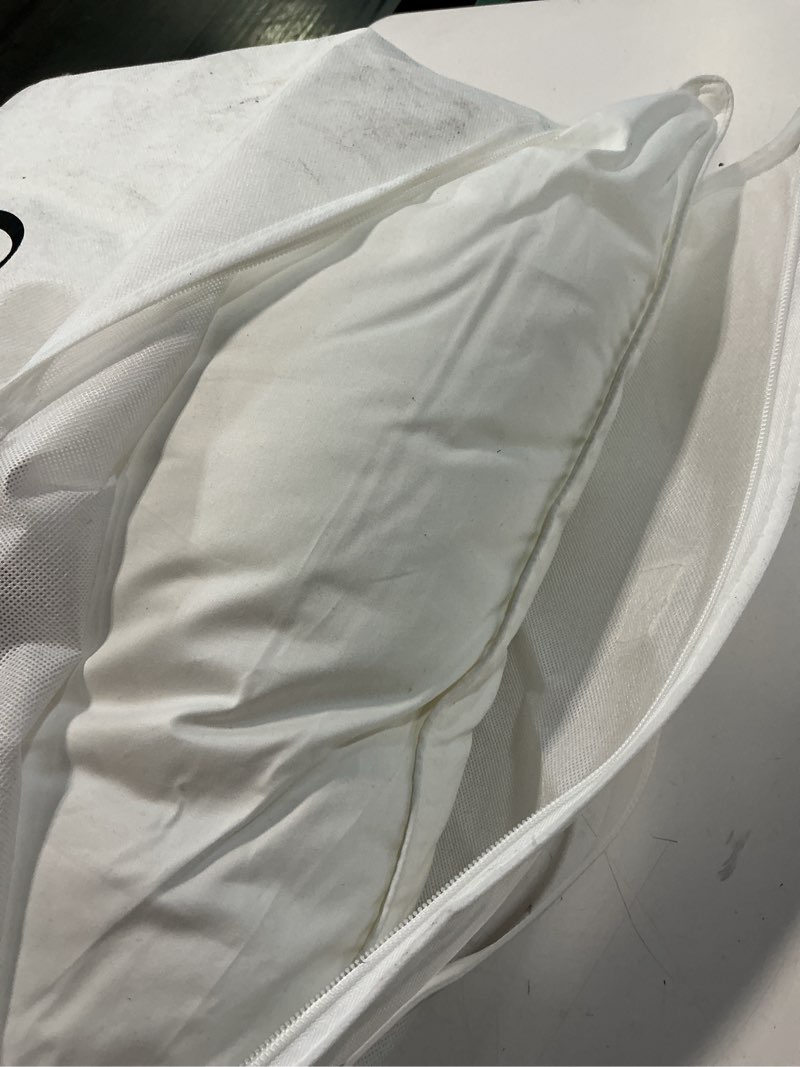 Condition photo showing As Is for luxe goose down pillow, standard, soft