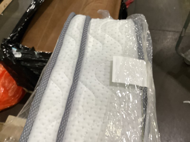 Condition photo showing As Is for Vesgantti Full Size Mattress, 10 Inch Hybrid Double Bed Mattress in a Box with Memory Foam and Pocket Spring, Ergonomic Design & Pressure Relief, Medium Firm Feel, 54"*75"*10"