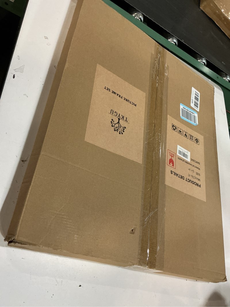 Condition photo showing New/Like New for 16x20 picture frame with real glass set of 2-vintage frames - antique style frames for wall - ornate frame for rustic gold office or home decor display family friends wedding gift ps-gold-2pcs 16x20in