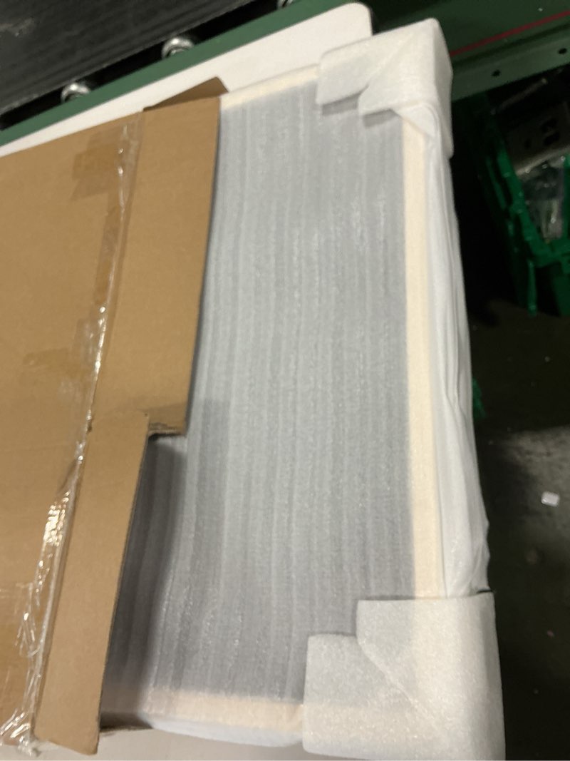 Condition photo showing New/Like New for 18x18 Picture Frame 3 Pack White Solid Wood for Mat 14x14 Wall Mounting Square Poster Frames 3 18x18 Inch