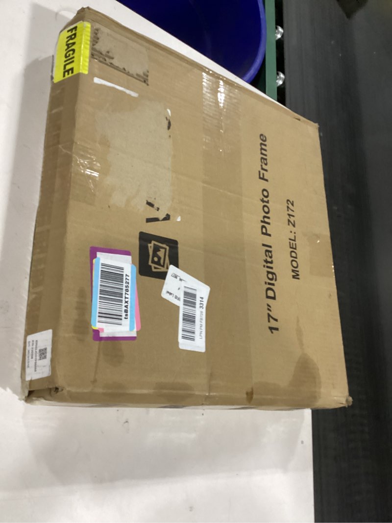 Condition photo showing Good Condition for 17" Digital Picture Frame Large Electronic Photo-Frame - 32GB Wall Mounted WiFi Smart Picture Frame, Touch Screen, Motion Sensor, Auto-Rotate, Unlimited Cloud Storage, App or Email Photo Sharing