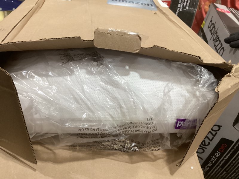 Condition photo showing As Is for Purple Harmony Pillow – Talalay Latex Foam Cooling Pillow for Combo or Side Sleepers, 360º Hex GelFlex Grid for No-Pressure Support and Luxurious Weightless Feel - Standard, Medium Feel, Med Height