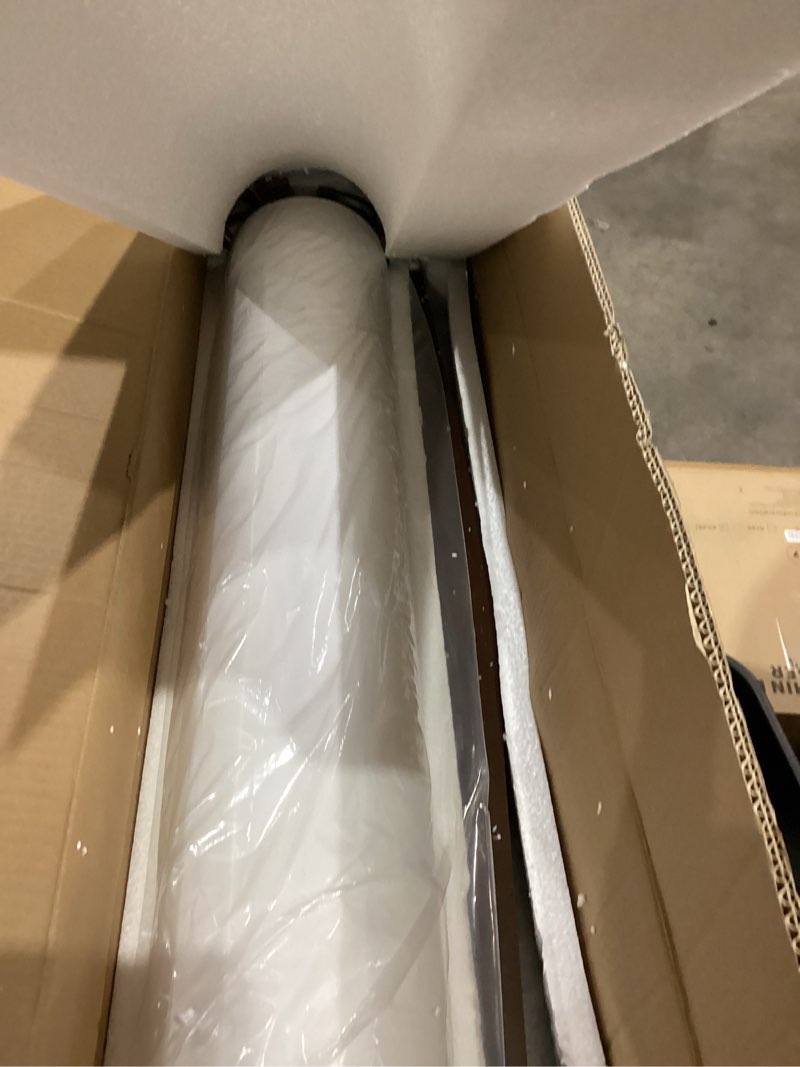 Condition photo showing Good Condition for Bofea-Farmhouse Floor Lamp for Living Room & Bedroom,Walnut Wood Vintage Standings Lamp with Foot Switch, 3 Color White Fabric Tall Lamp,Decorative Tower Shade Lamp for Hotel Cafe Study