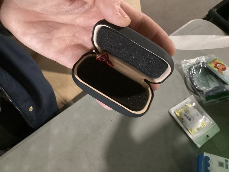 Condition photo showing Good Condition for Similar to photo) BLJ Hearing Aid for Seniors and Adults with Noise Reduction and Feedback Cancellation ITC Hearing Amplifier, 7 Batteries and 9 Ear Domes (Blue-Left Ear)